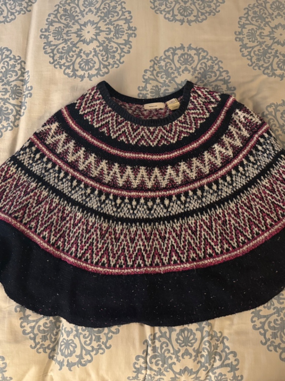 Sleeping on Snow Fair Isle Swing Sweater Alpaca Wool M/L - Picture 2 of 3